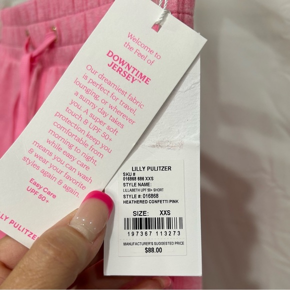 Lilly Pulitzer Vibrant Pink Athletic Shorts - Picture 6 of 6